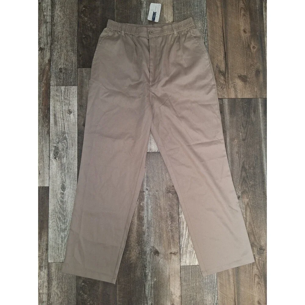 NEW! Men's Pembrook Neutral Khaki Casual Pants XL Business Golf Preppy Casual